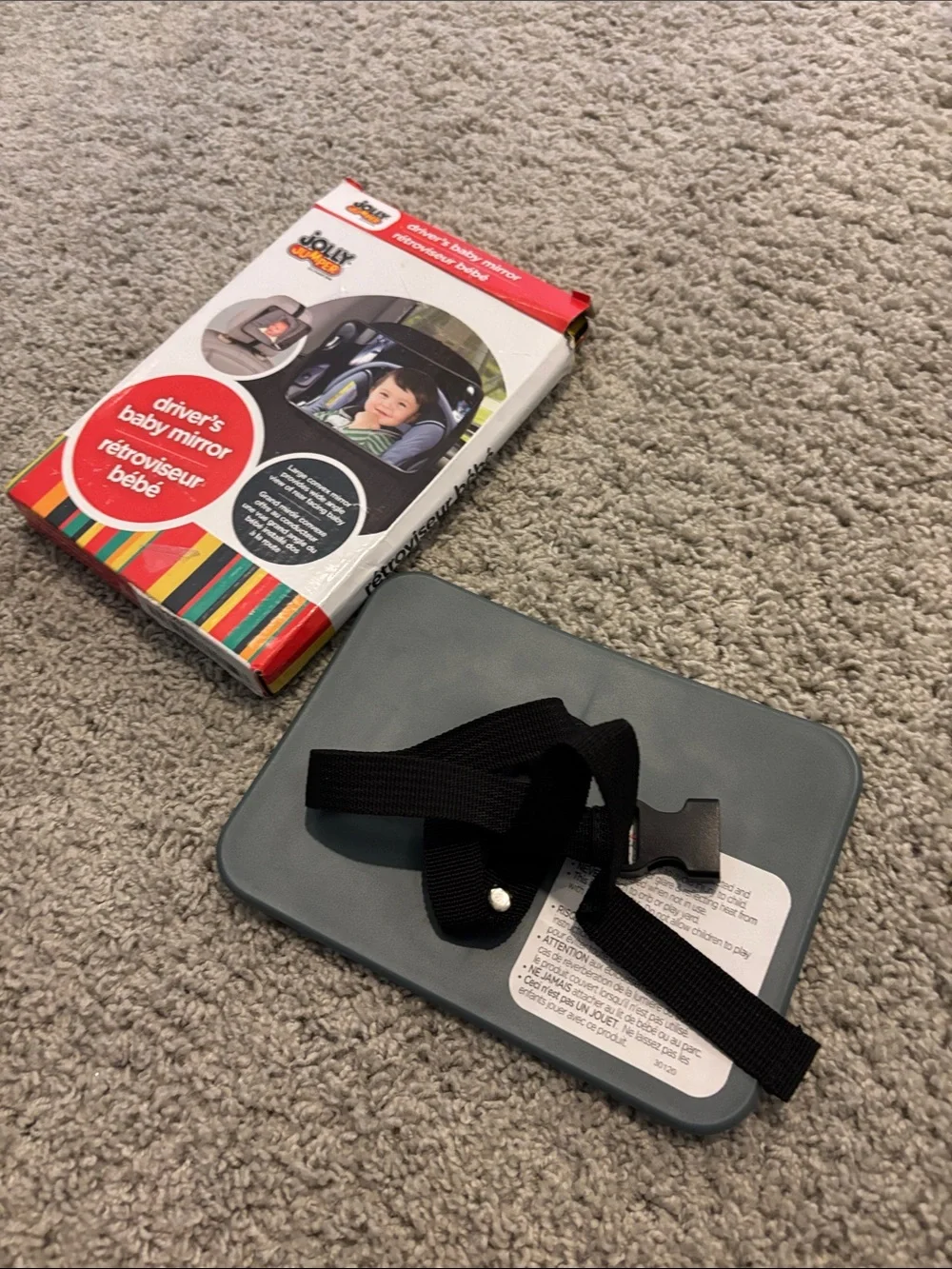 Drivers Baby Mirror - Black Strap